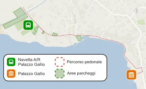 Mappa percorso navetta